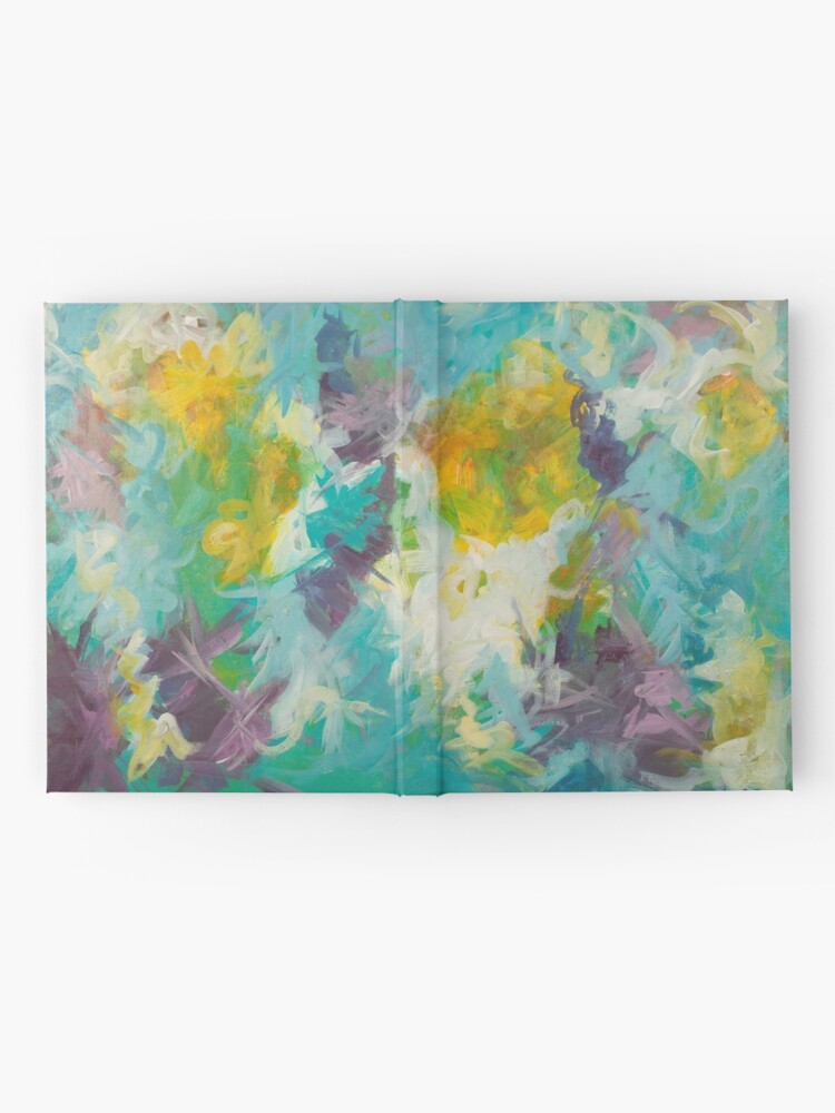 Alternate view of Pastel Abstract Irises Hardcover Journal