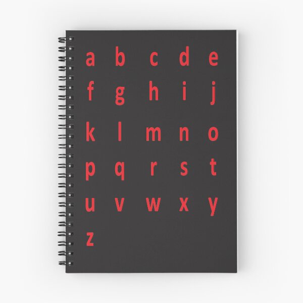 Item preview, complete alphabet - red designed and sold by ZiphGames.