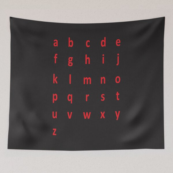 Artikelvorschau, komplettes Alphabet - rot entworfen und verkauft von ZiphGames.