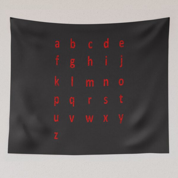 Item preview, complete alphabet - red suede designed and sold by ZiphGames.