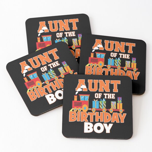 Item preview, Aunt Of The Birthday Boy Train Lover B-day Party graphic designed and sold by Grabitees.