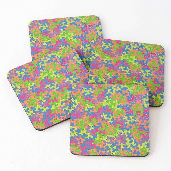 Item preview, Colorful neon abstract pattern designed and sold by jengeecreations.
