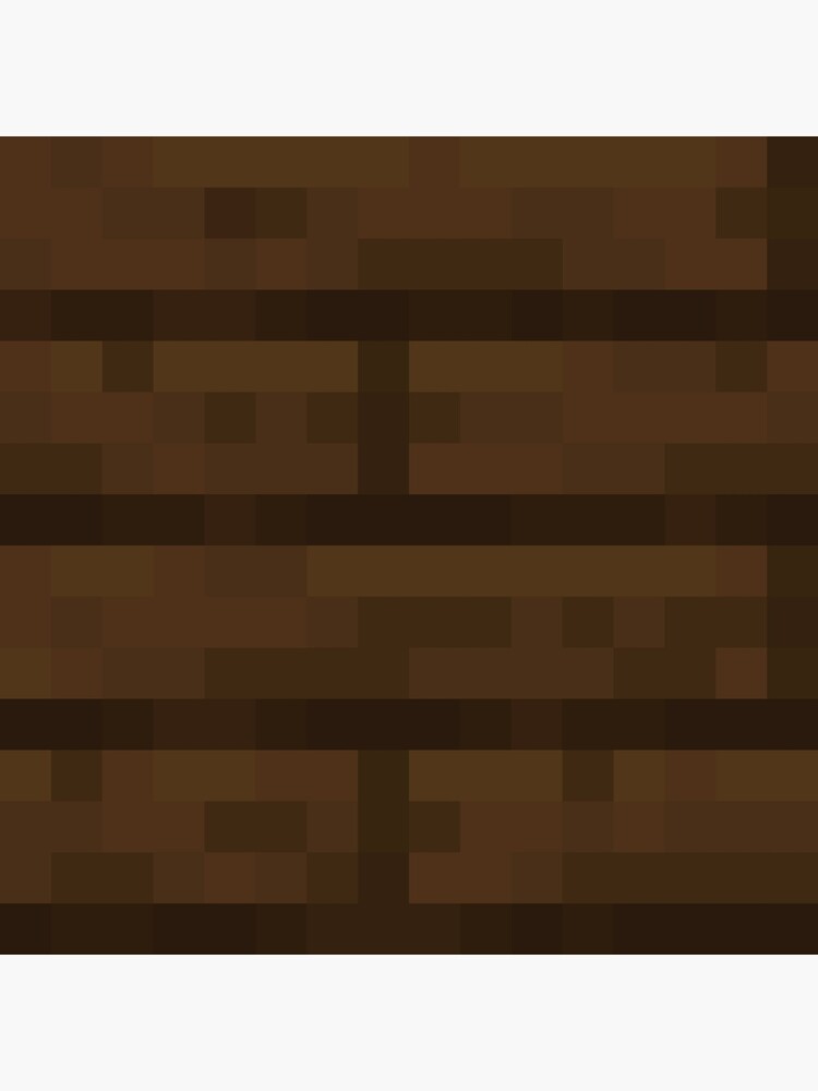 minecraft-dark-oak-plank-poster-for-sale-by-mcblockpillow-redbubble