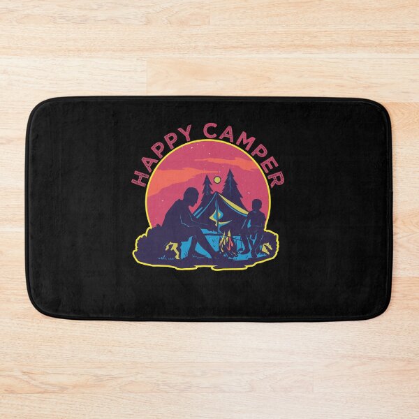 Item preview, father and son happy camper designed and sold by CreationFirm.