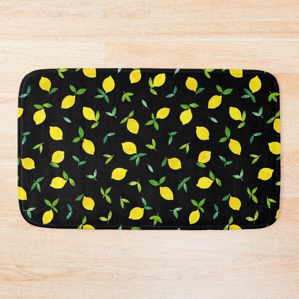 Item preview, Lemon Citrus on Black Spring Summer Happy Pop designed and sold by franzandsabina.