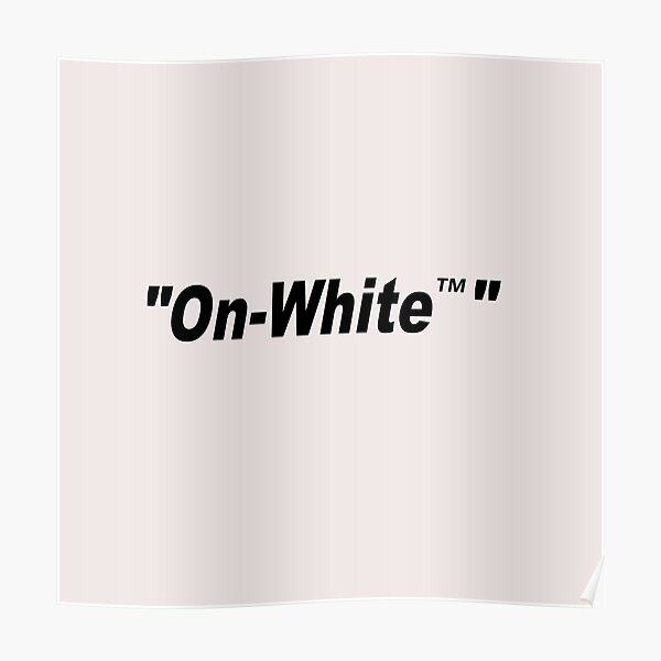 Streetwear Poster Hypebeast Poster Off White poster Virgil Abloh wall art 