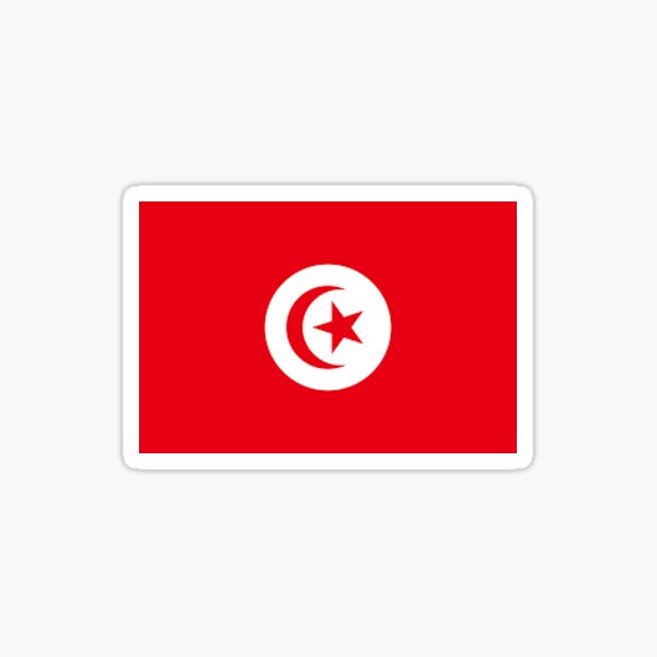 Drapeau de la Tunisie Sticker
