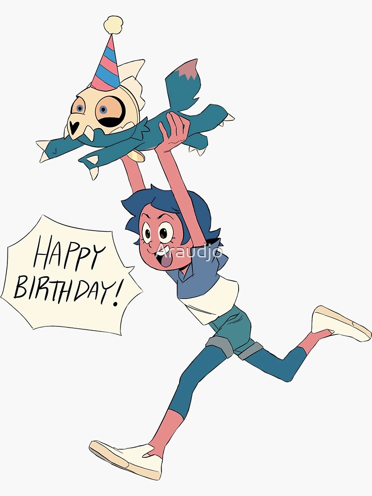 &ldquo;The Owl House Happy birthday&rdquo; Sticker for Sale by Araudjo | Redbubble
