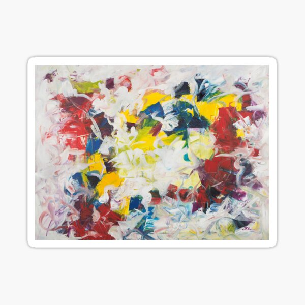 Abstract Petals in Motion Sticker