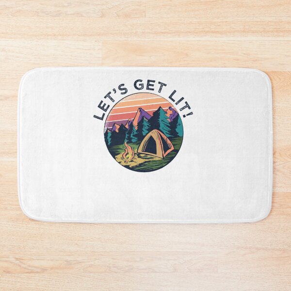 Item preview, funny let's get lit camping shirt designed and sold by CreationFirm.