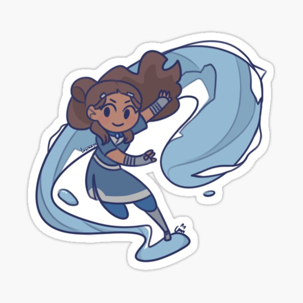 Waterbending Katara - Avatar The Last Airbender - Sticker