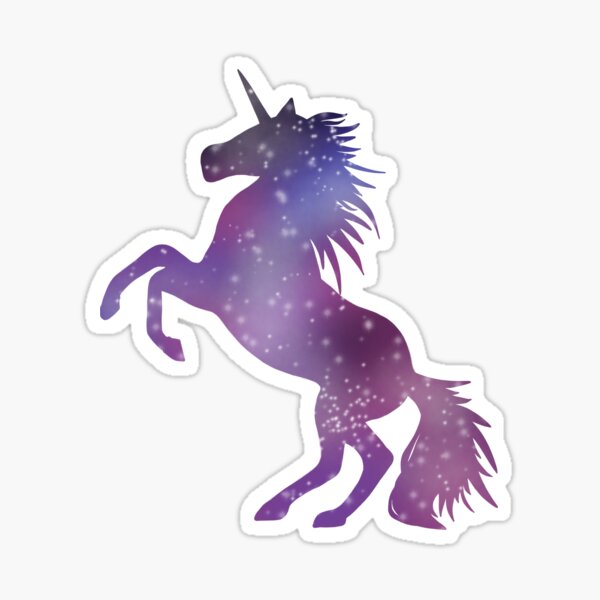 "Galaxy unicorn" Sticker for Sale by LyriaDesigns Redbubble