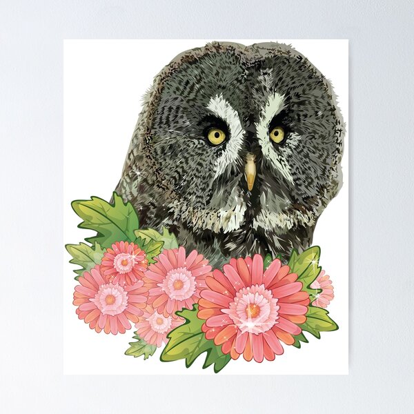 Item preview, Gray owl designed and sold by obscurite.