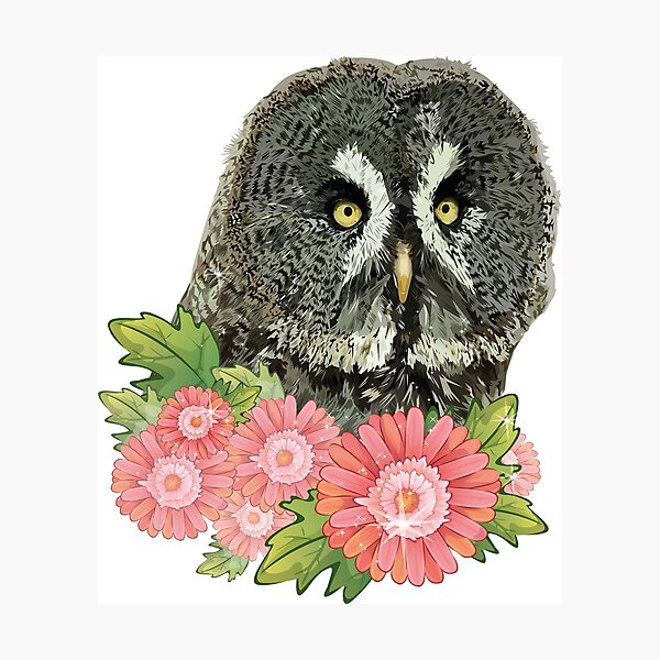 Item preview, Gray owl designed and sold by obscurite.