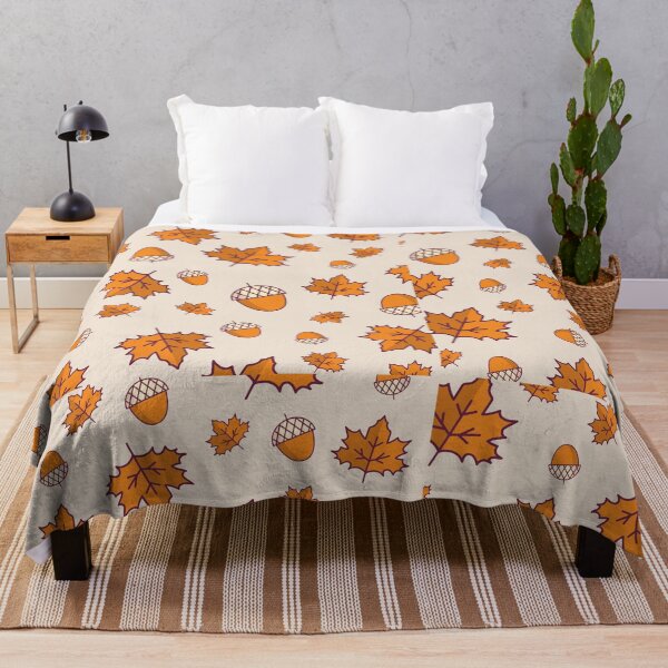 Item preview, Acorn and Autumn Leaves Pattern | Fall Design designed and sold by rachelchxn.