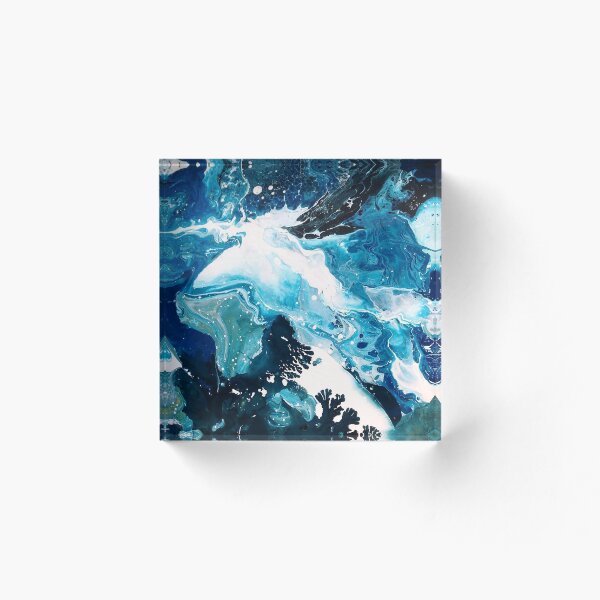 Aperçu de l'œuvre Mosaïque bleu marbré créée et vendue par Mixcreative.