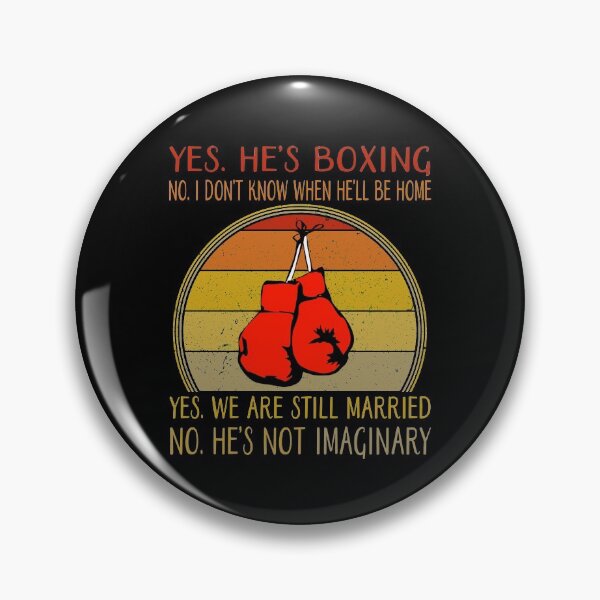 Item preview, Yes he's boxing No I Don't Know When he'll Be Home designed and sold by BELASKRI STORE.