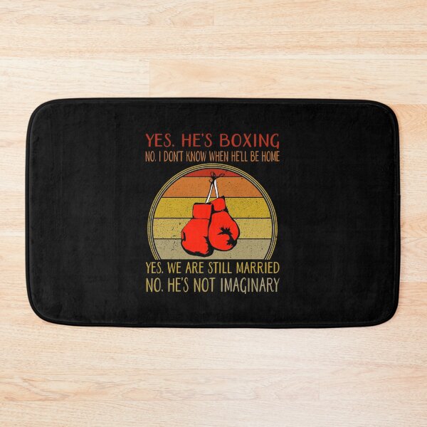 Item preview, Yes he's boxing No I Don't Know When he'll Be Home designed and sold by BELASKRI STORE.
