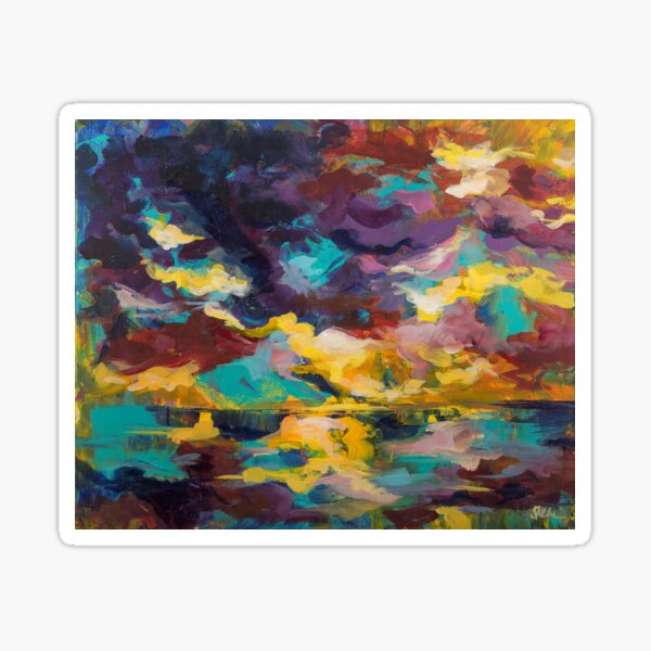 Lighthouse in Sunset Sticker