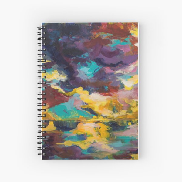 Lighthouse in Sunset Spiral Notebook