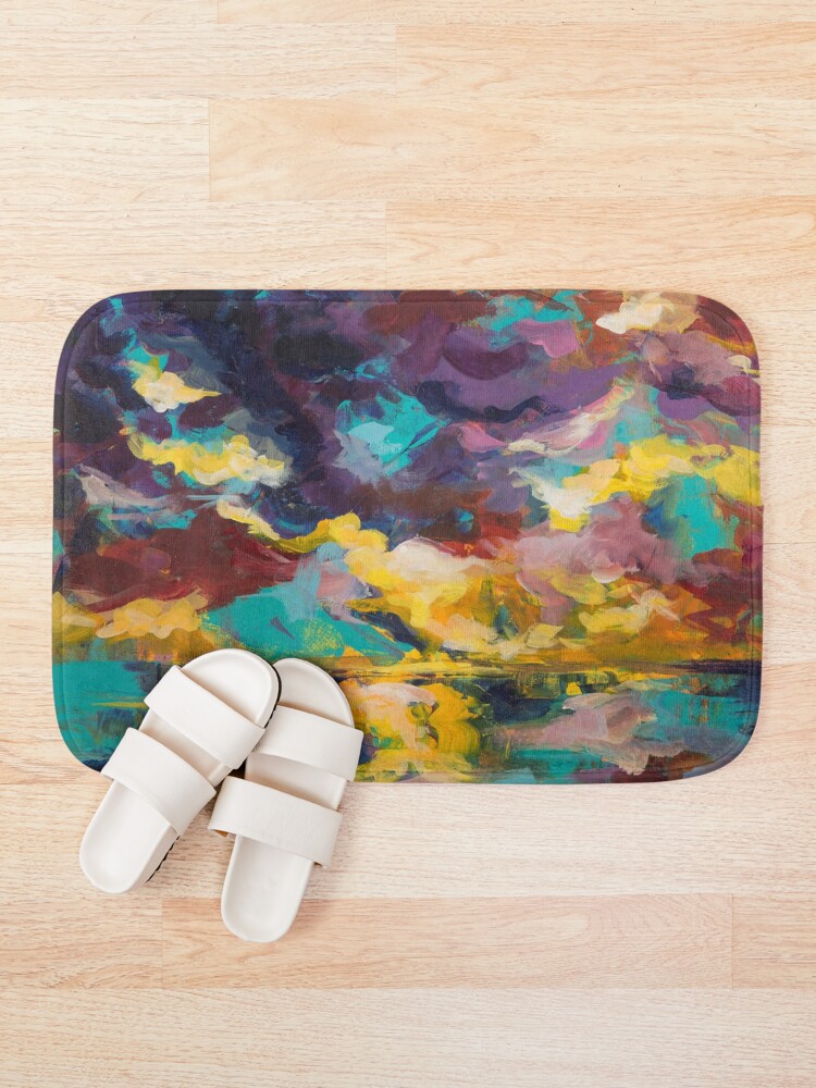 Alternate view of Lighthouse in Sunset Bath Mat