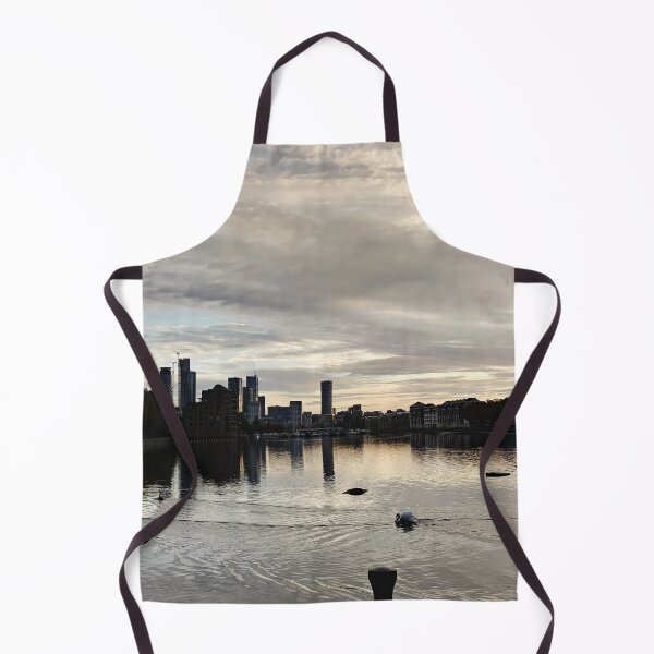 Item preview, surrey quays docks london canary wharf sunrise swan designed and sold by am-mantilla2156.
