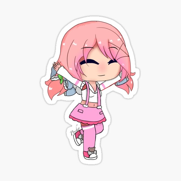 Gacha Life Cute Gacha Girl Sticker By Pockyartstudio Redbubble