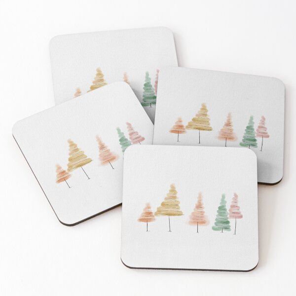 Item preview, Fall Trees // watercolor sketch  designed and sold by BissyCollective.