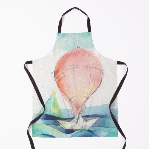 Item preview, hot-air balloon - watercolor designed by Tizi Graphics designed and sold by TiziGraphics.