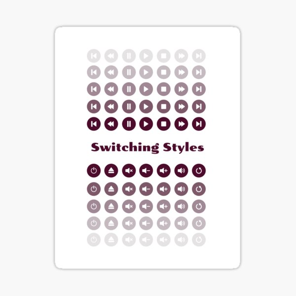 Fade Into Music | Switching Styles  Sticker
