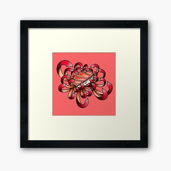 Sushi Chrysanthemum Framed Art Print