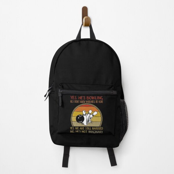 Item preview, Yes he's bowling No I Don't Know When he'll Be Home designed and sold by BELASKRI STORE.