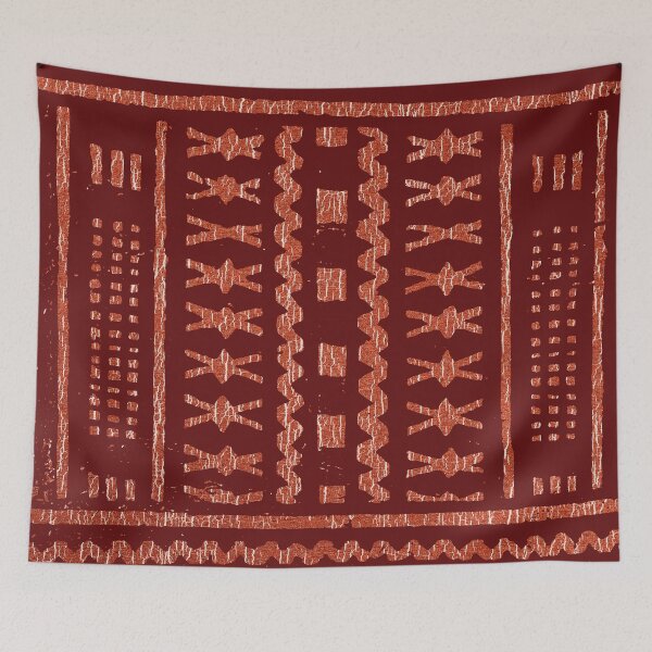 Item preview, Patrón de tapa tribal tongano de Fiji designed and sold by Salote Faotusia.