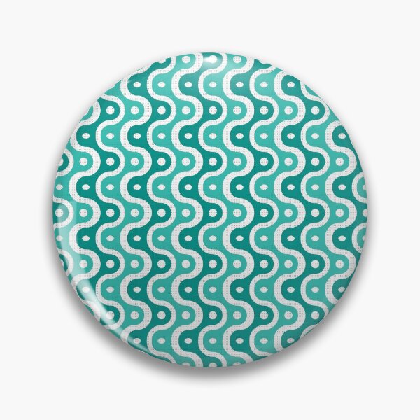 Item preview, Microbial Life Geometric Pattern – Teal designed and sold by RoguePatterns.