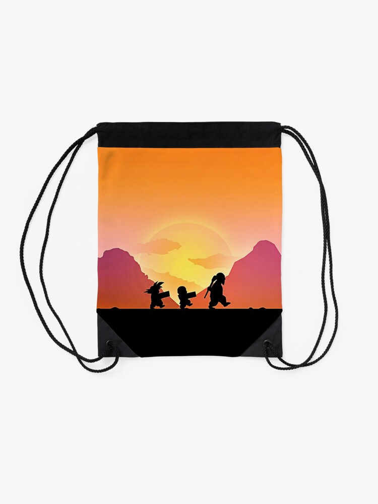 Alternate view of Dragon Ball Sunset Drawstring Bag