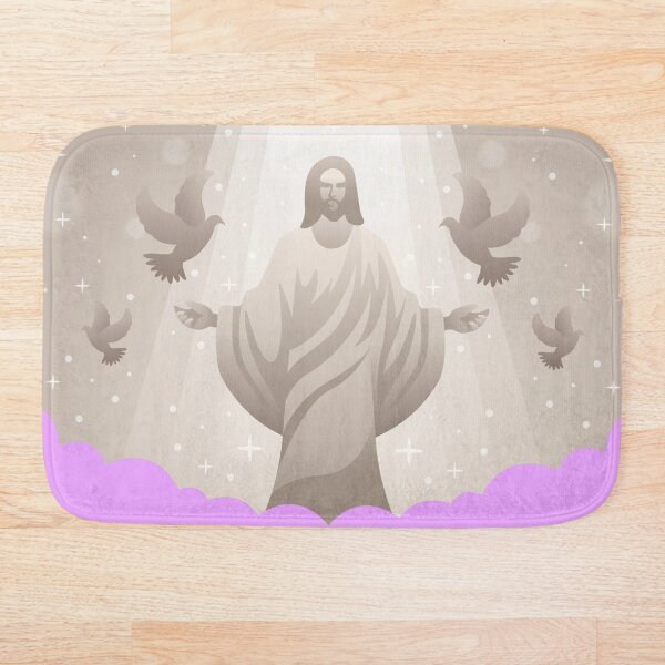 Item preview, Jesus Bathmat  designed and sold by IbdArt Design.