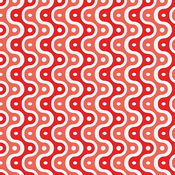 Artwork thumbnail, Microbial Life Geometric Pattern – Red by RoguePatterns