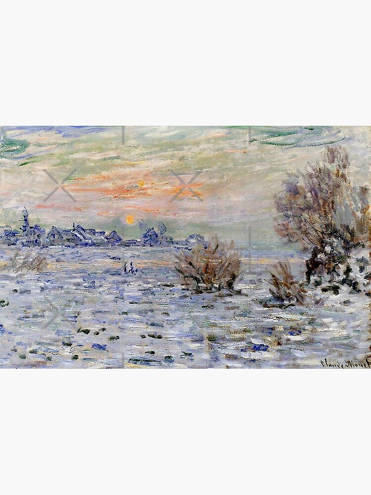 Claude Monet's 'Winter on the Seine at Lavacourt' Premium Matte ...