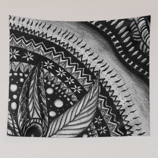 Item preview, ‘Nighttime’ Zentangle Design designed and sold by FrenchFry-Art.