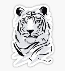 white tiger Sticker