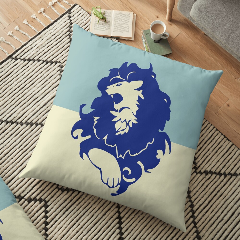 Blue lions Floor Pillow