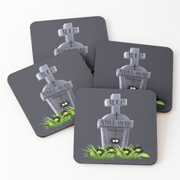 Item preview, Gravestone Humour: “R.I.P. - STILL HERE” designed and sold by PawsitiveMum.