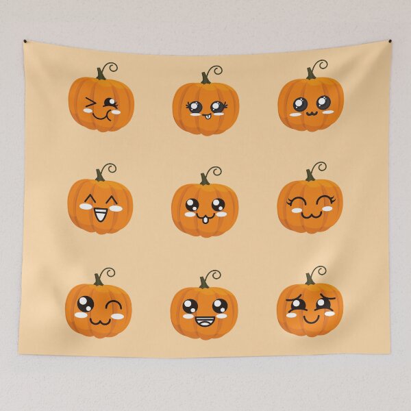 Item preview, Kawaii Halloween Cute Little Pumpkin Faces designed and sold by Aishwarya  Singh.
