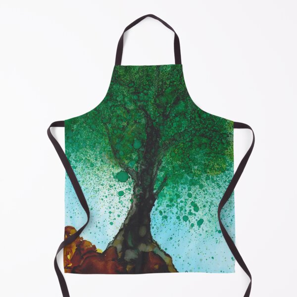 Item preview, Australian Gum Trees VII Alcohol Ink Painting Digital Print designed and sold by Red Sakura Studio.
