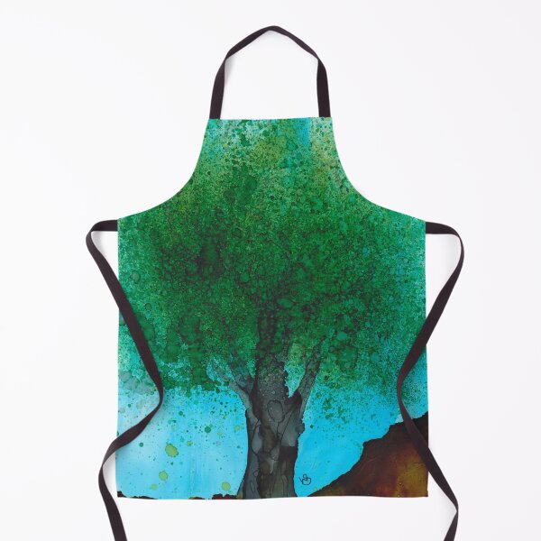 Item preview, Australian Gum Trees VI Alcohol Ink Painting Digital Print designed and sold by Red Sakura Studio.