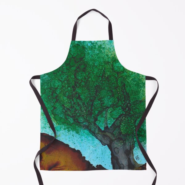 Item preview, Australian Gum Trees V Alcohol Ink Painting Digital Print designed and sold by Red Sakura Studio.