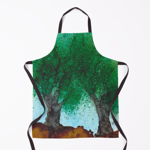 Item preview, Australian Gum Trees III Alcohol Ink Painting Digital Print designed and sold by Red Sakura Studio.