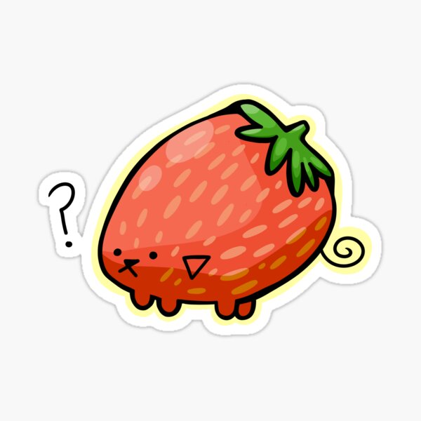 Strawberry Milk Kirby Parody Die Cut Sticker