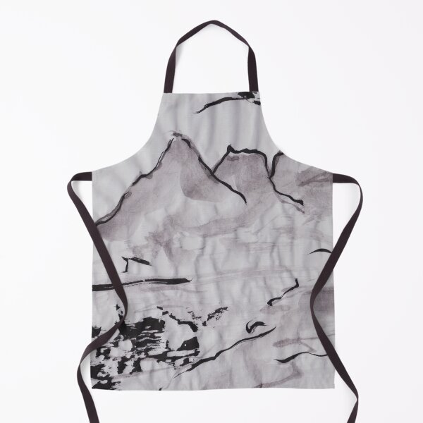 Item preview, Sumi-e inspired Mountain Lake designed and sold by Red Sakura Studio.