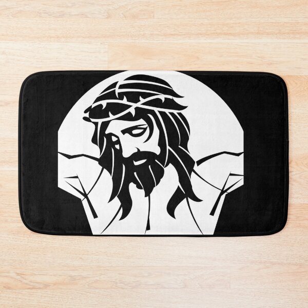 Item preview, Jesus Bathmat  designed and sold by IbdArt Design.
